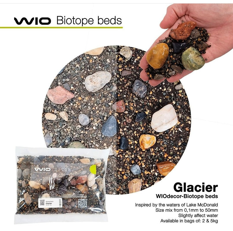 WIO GLACIER BIOTOP BED MIX2 USA, 2kg, 0,1-50mm