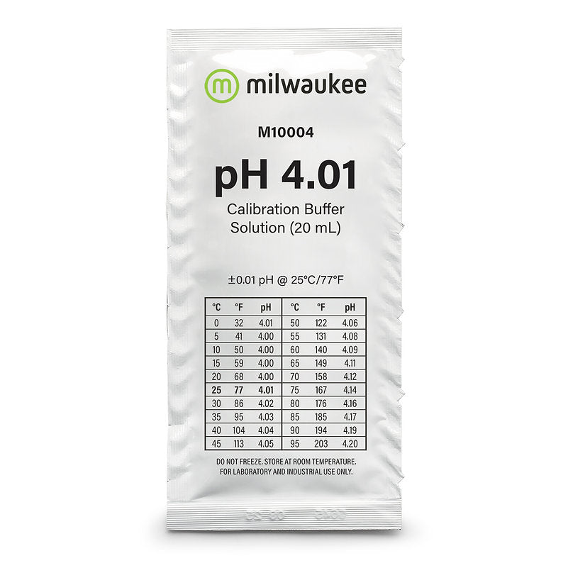 Milwaukee PH 4 Puffer Lösung 25x20ml Beute