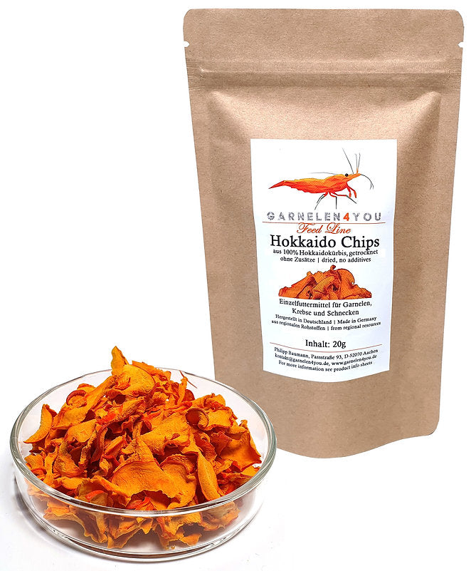 GARNELEN4YOU Hokkaido Chips, 20 g getrockneter Kürbis