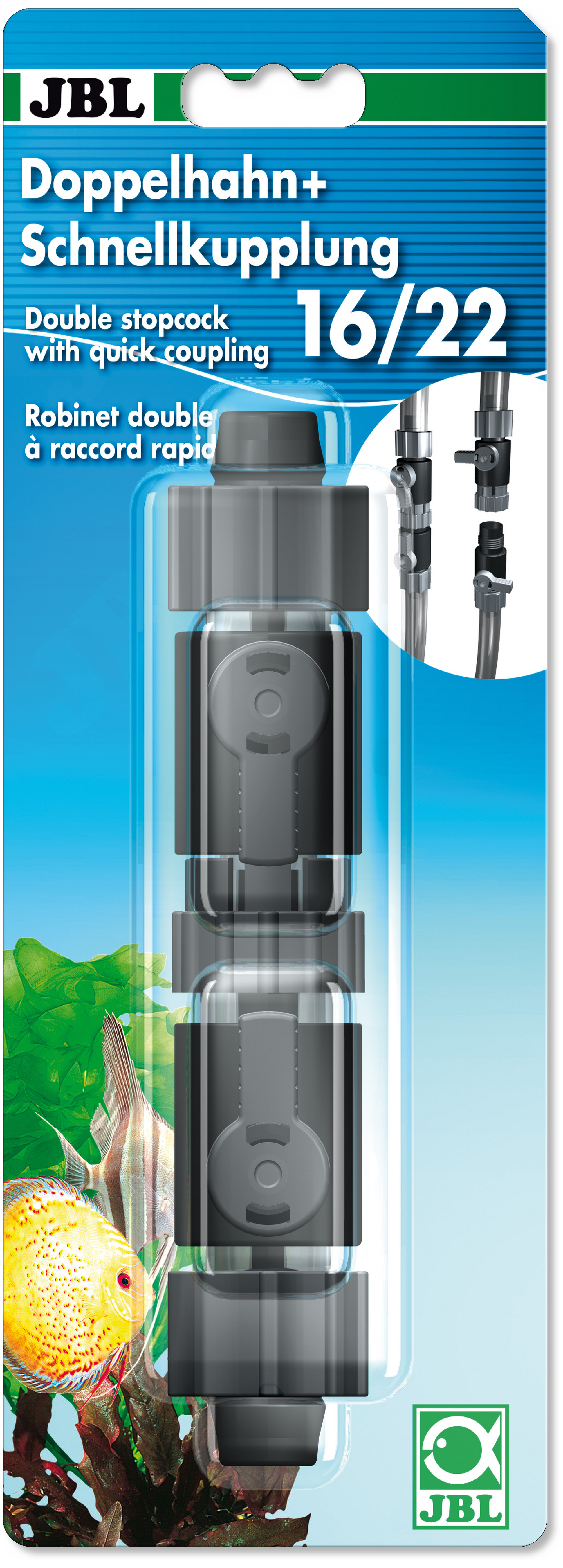 JBL Doppelhahn + Schnellkupplung