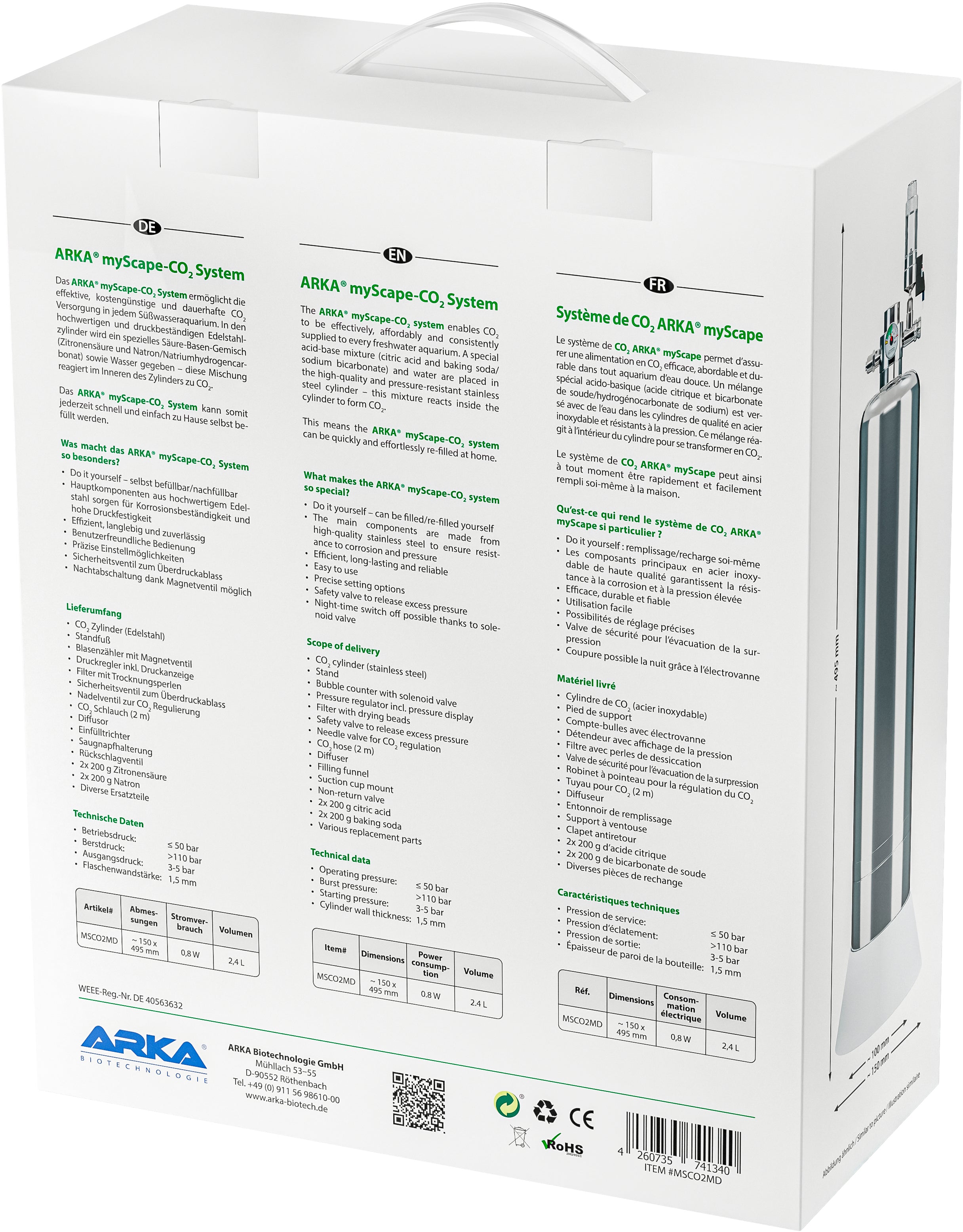 ARKA mySCAPE-CO2 System