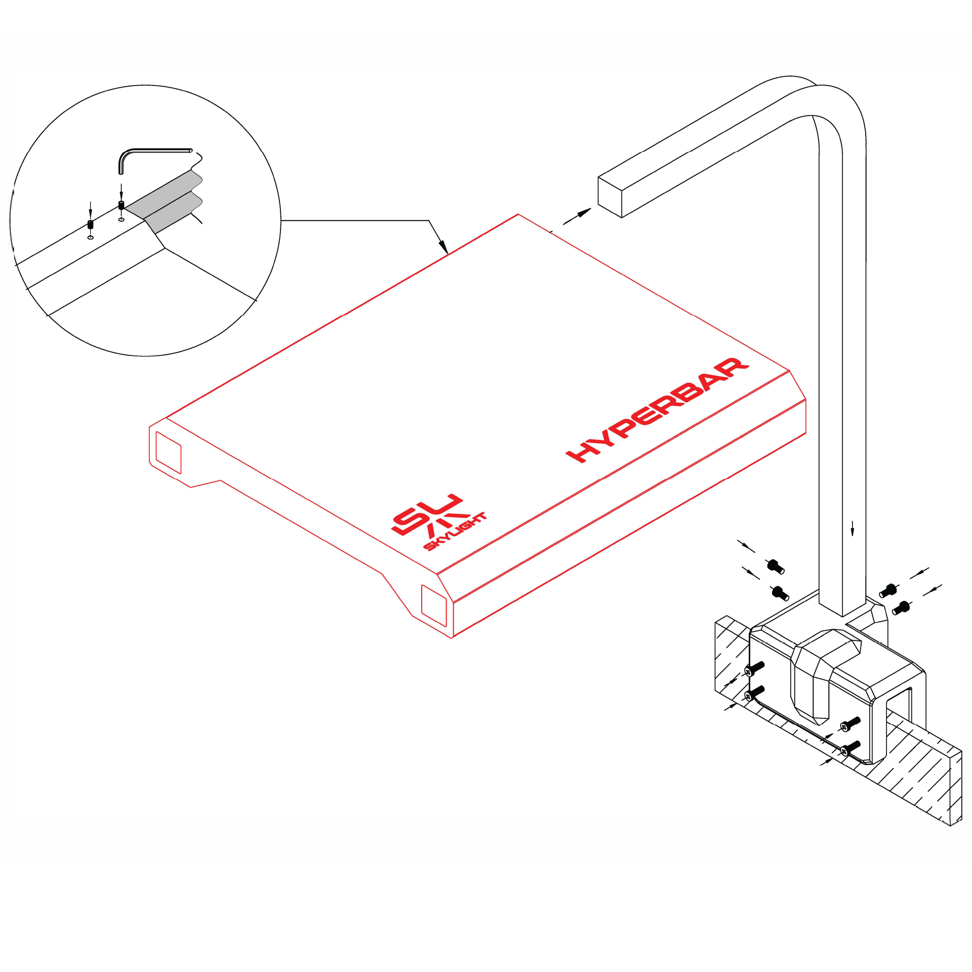 Skylight Hyperbar – XS.15 Stand Holder
