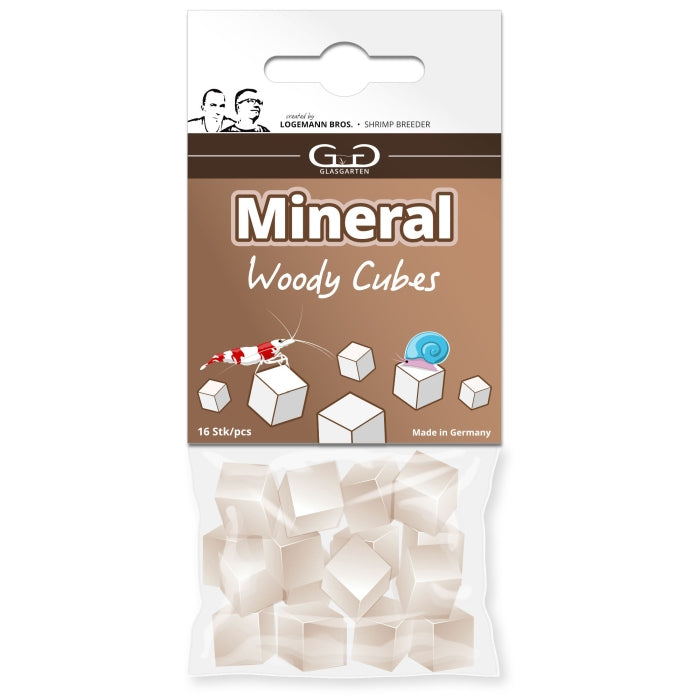 GlasGarten – Mineral Woody Cubes (16 Stk.)