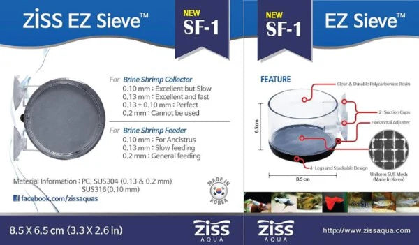 Ziss Brine Shrimp Sieve - Artemia Sieb