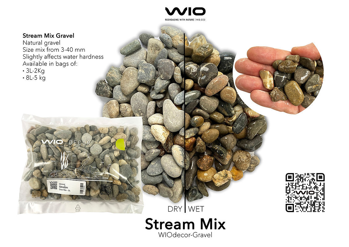 WIO STREAM Gravel Mix - 2kg, 8-40mm