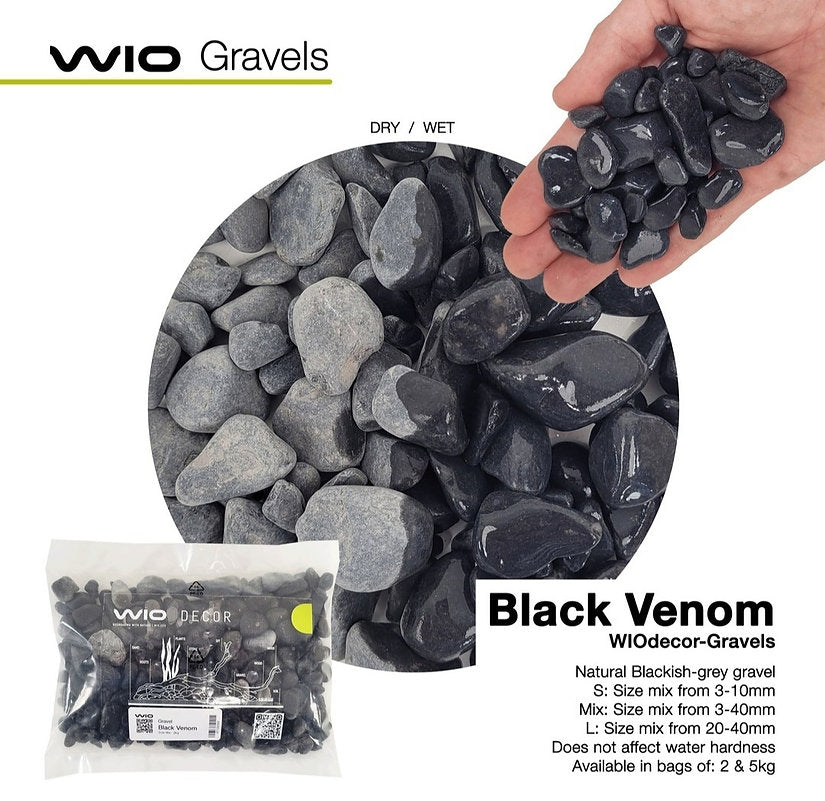 WIO BLACK VENOM Gravel Mix - 2kg, 8-40mm