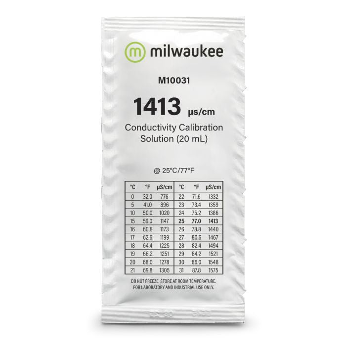 Milwaukee M10031B Leitwert Kalibrierlösung 1413 µs/cm (25 x 20 ml)