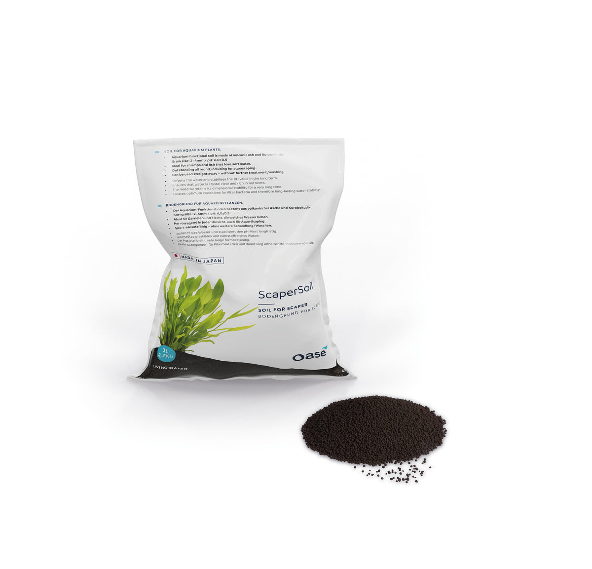 Oase ScaperLine Soil Small 3 l schwarz