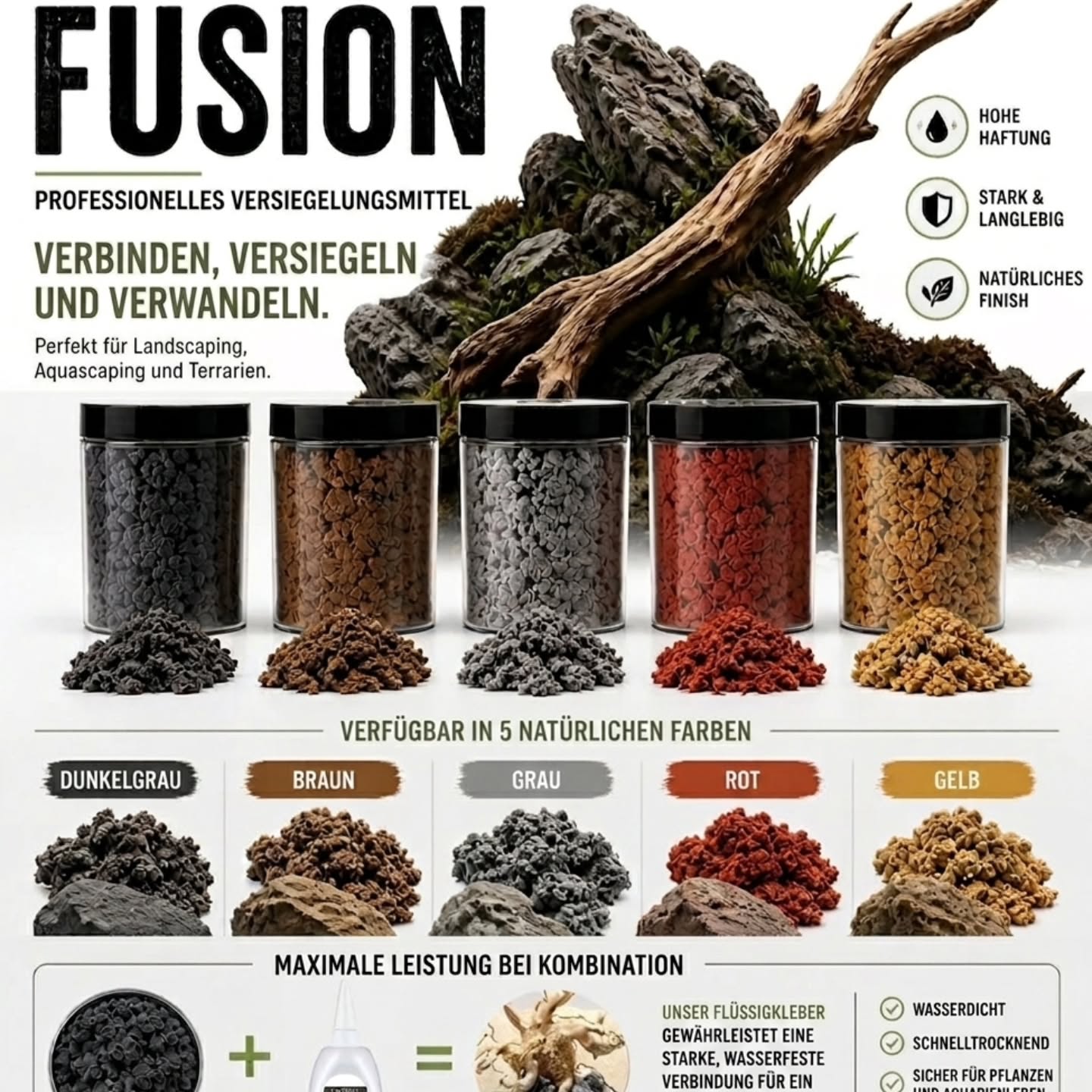 Fast Fusion Compound / Scaping Watte ( verschiedene Farben und Größen )